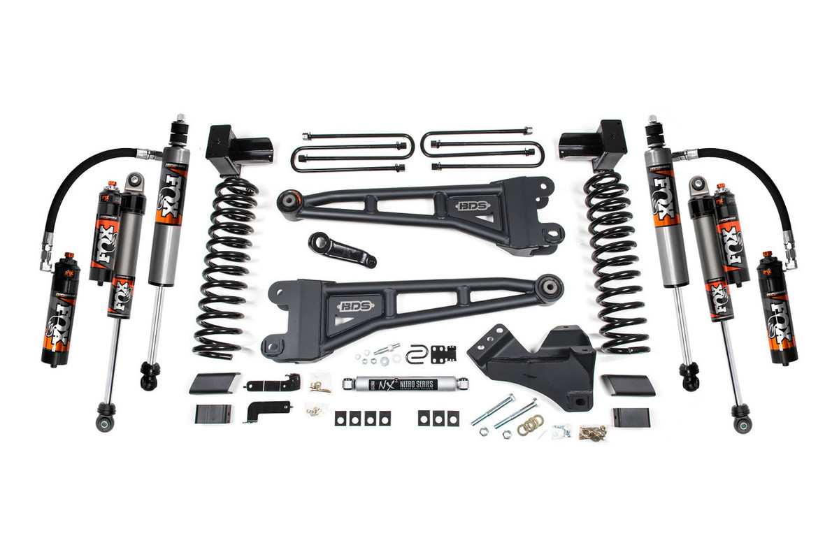BDS Suspension BDS - 5 Inch Lift Kit W/ Radius Arm - Fox 2.5 Performance Elite Shocks - Rear Block Kit - 2023-2024 Ford F250/F350 4WD 2205FPE BDS Suspension BDS - 5 Inch Lift Kit W/ Radius Arm - Fox 2.5 Performance Elite Shocks - Rear Block Kit - 2023-2024 Ford F250/F350 4WD 2205FPE