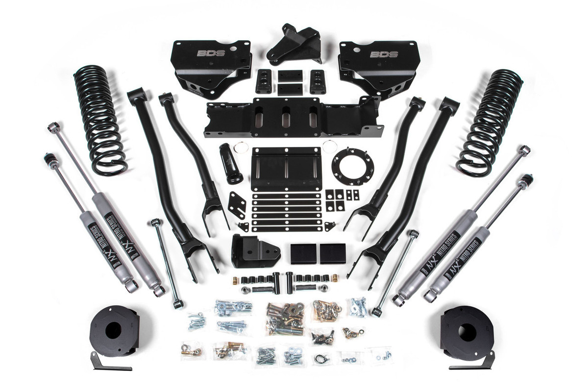 BORST（ボースト）SJ-4ラウンドテール5.9 BDS 4 Inch Lift Kit with FOX 2.0 for 2019-2024 RAM Diesel 1715FS