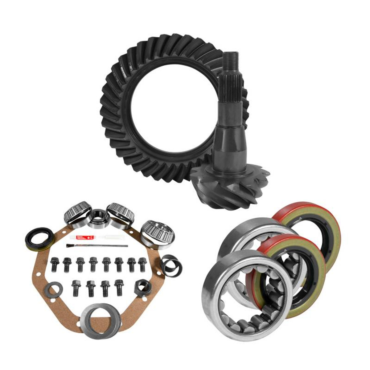 9.25 inch CHY 3.55 Rear Ring and Pinion Install Kit 1.62 inch ID Axle Bearings and Seal YGK2071