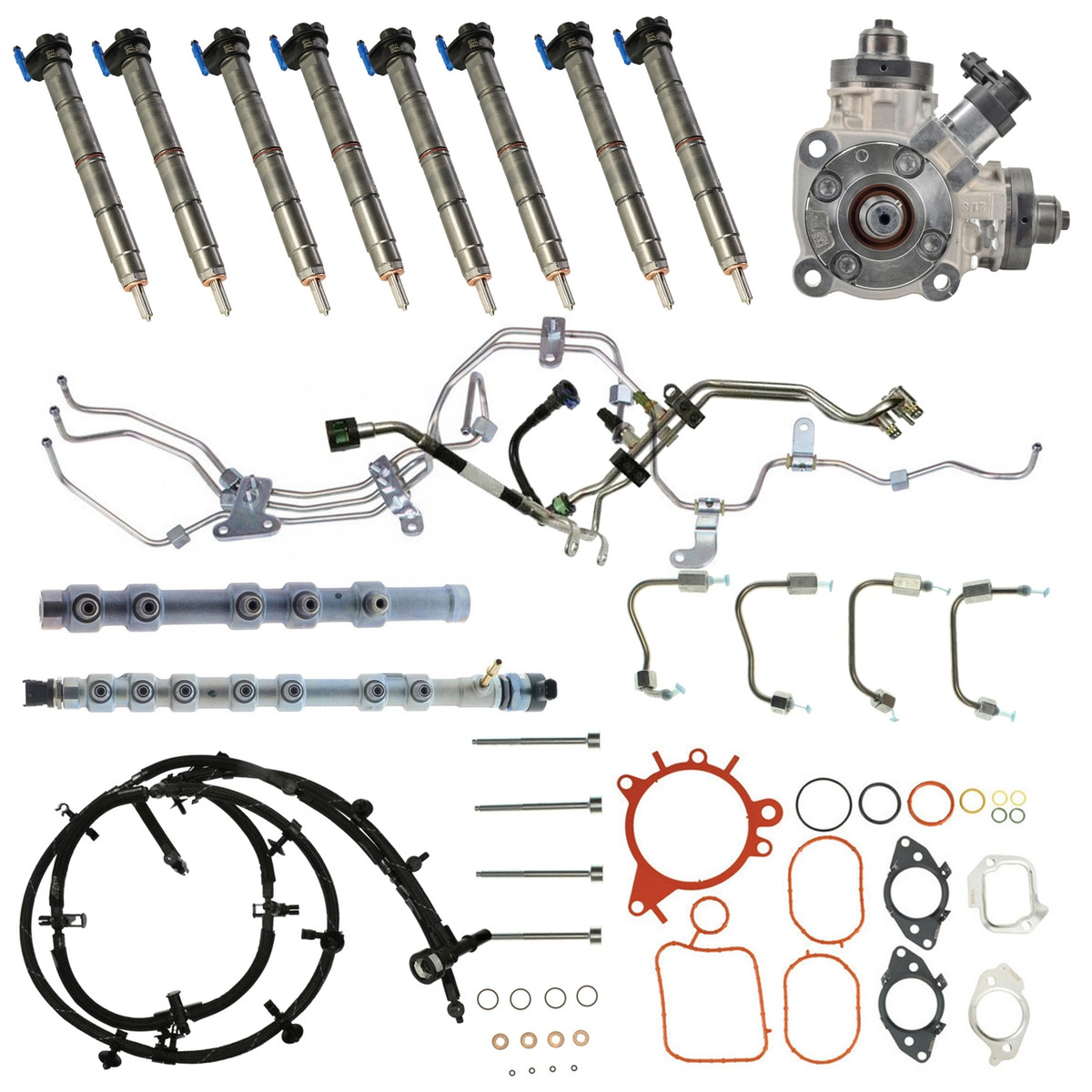 FK-F1516CC-R - Fuel Contamination Kit (Bosch Reman) - 2015-2016 Ford 6.7L Cab-Chassis Power Stroke