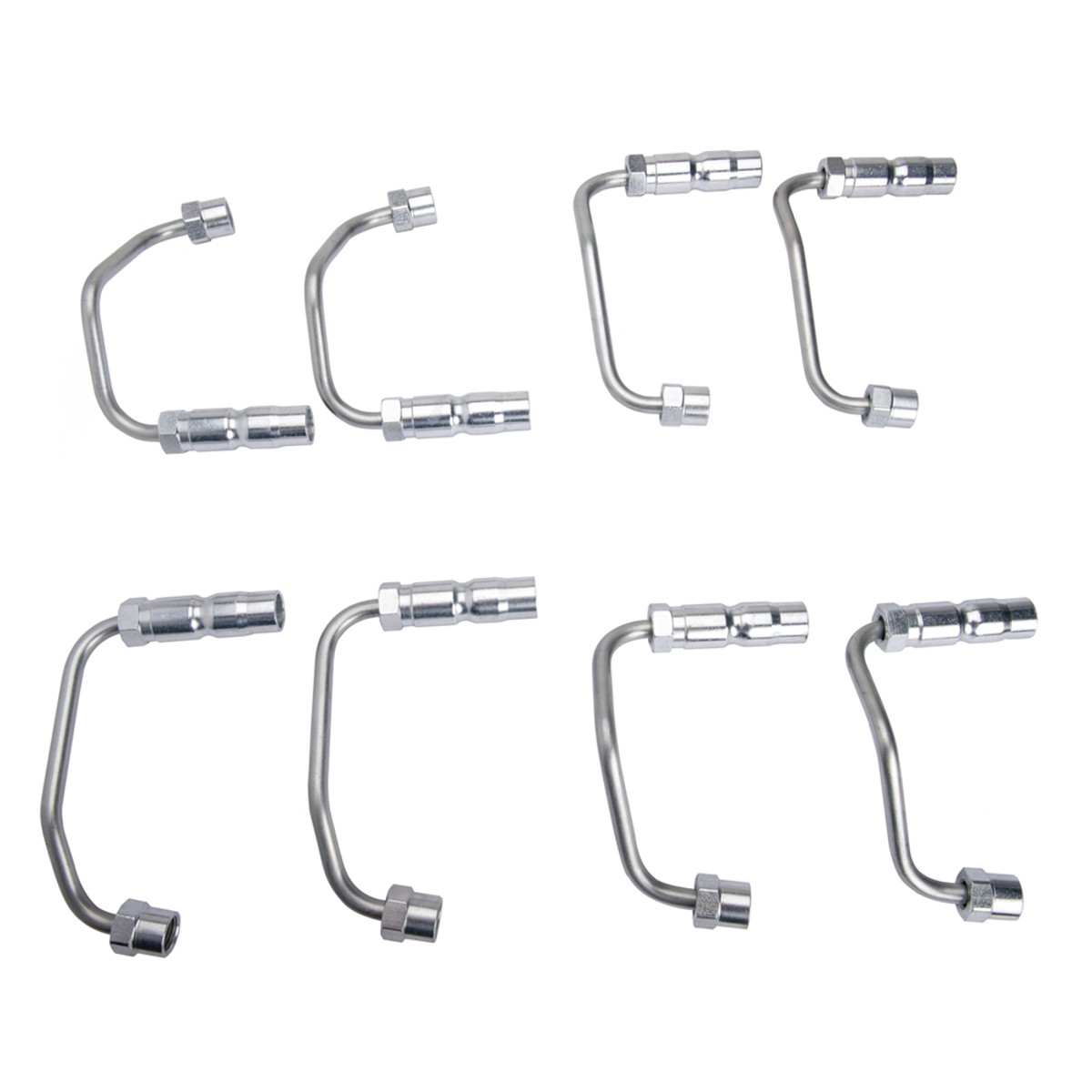 Fleece Performance Engineering Fleece - High Pressure Injection Lines (Complete Set of 8) - 2001-2004 GM 6.6L LB7 Duramax - FPE-34611 