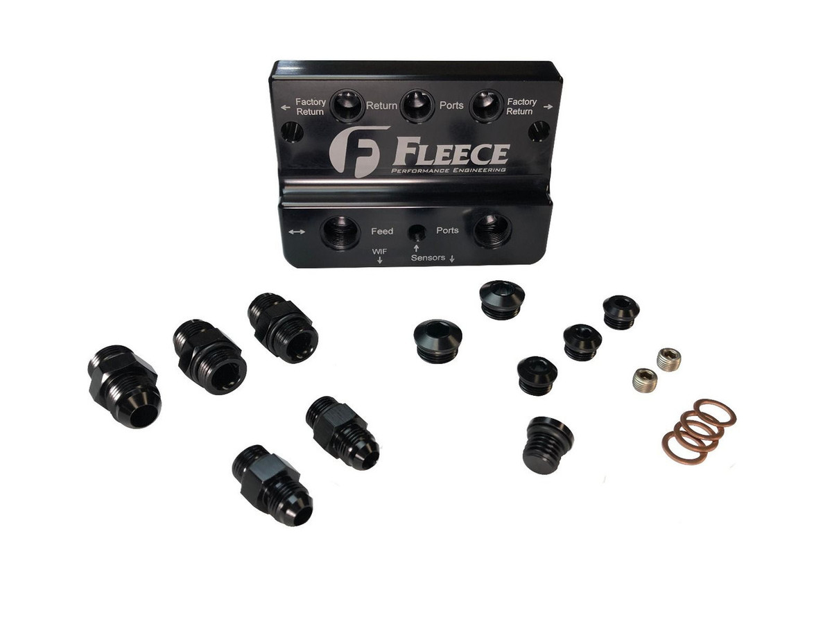 Fleece Performance Engineering Fleece - 4th Gen Fuel Distribution Block - 2010-2018 Dodge RAM 6.7L Cummins - FPE-FFD-RF-4G 