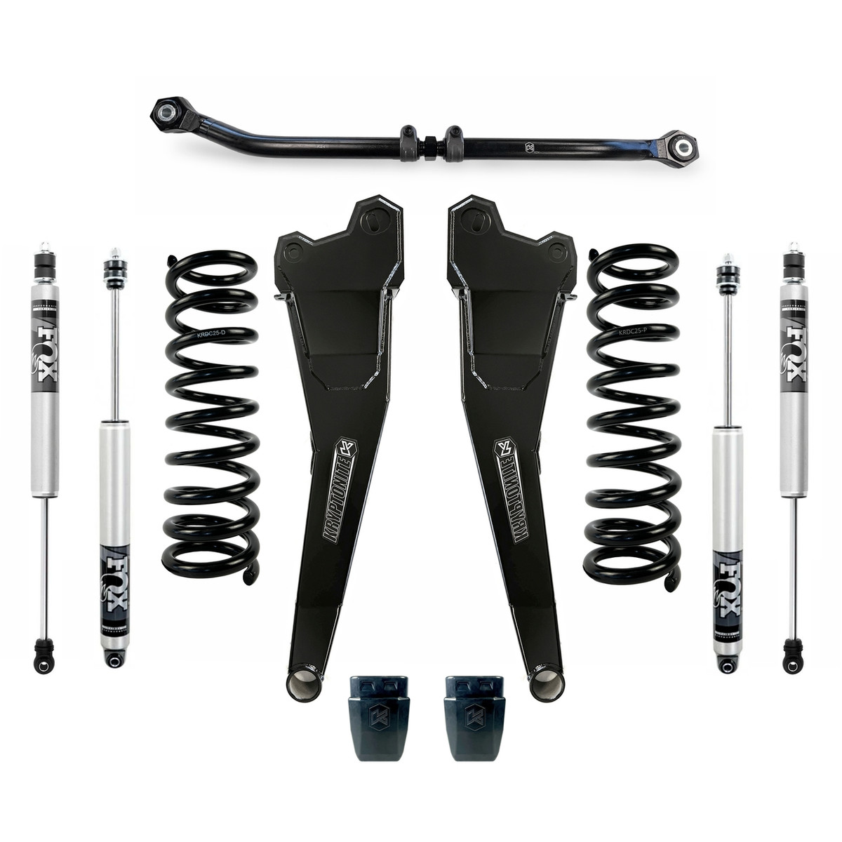 Kryptonite Products Kryptonite - Stage 3 Leveling Kit - 2.5" Front Lift - FOX 2.0 Shocks - Single - 2014-2025 Dodge RAM 2500/3500 4X4 - KRDD14STAGE3FOX 