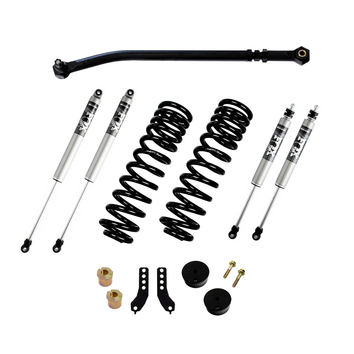 Kryptonite Products Kryptonite - Stage 2 Leveling Kit with FOX 2.0 Shocks - 2017-2024 Ford F250/F350 Super Duty 4x4 - KRFD17STAGE2FOX 