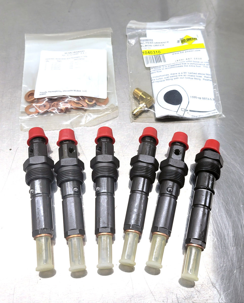 Clearance - 70HP Diesel Fuel Injector Kit - 1996-1998 Dodge 5.9L Cummins 12V