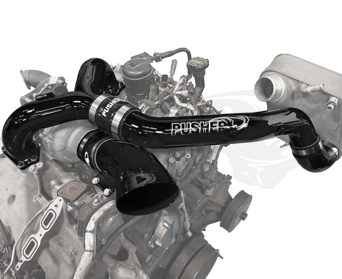 Pusher - Race Intake Manifold with Turbo Inlet - 2017-2019 Ford F250/350 6.7L Power Stroke - PFP1719IT