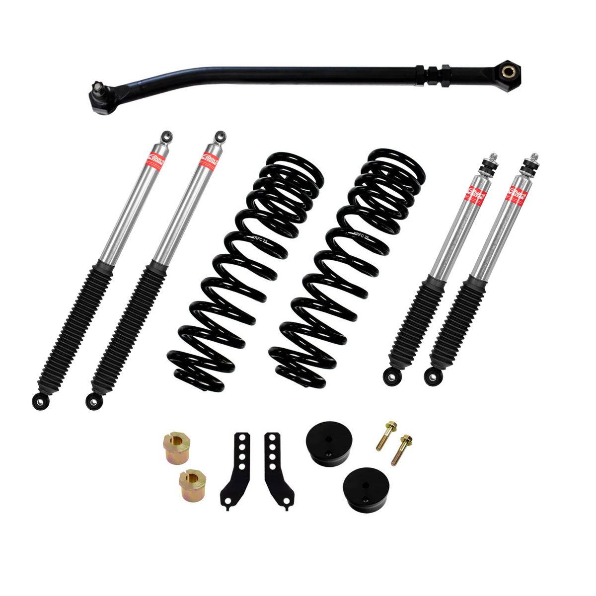 Kryptonite - Stage 2 Leveling Kit with Eibach Shocks - 2017-2022 Ford 6.7L Power Stroke F250/F350 - KRFD17STAGE2EIB