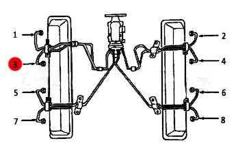 Dipaco #3 Fuel Injection Line 6.2L 6.5L Mechanical D14098633 