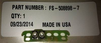 Flight Systems Electronics Group #7 Calibration Resistor (Req'd w/ purchase of Black PMD) 508898-7 