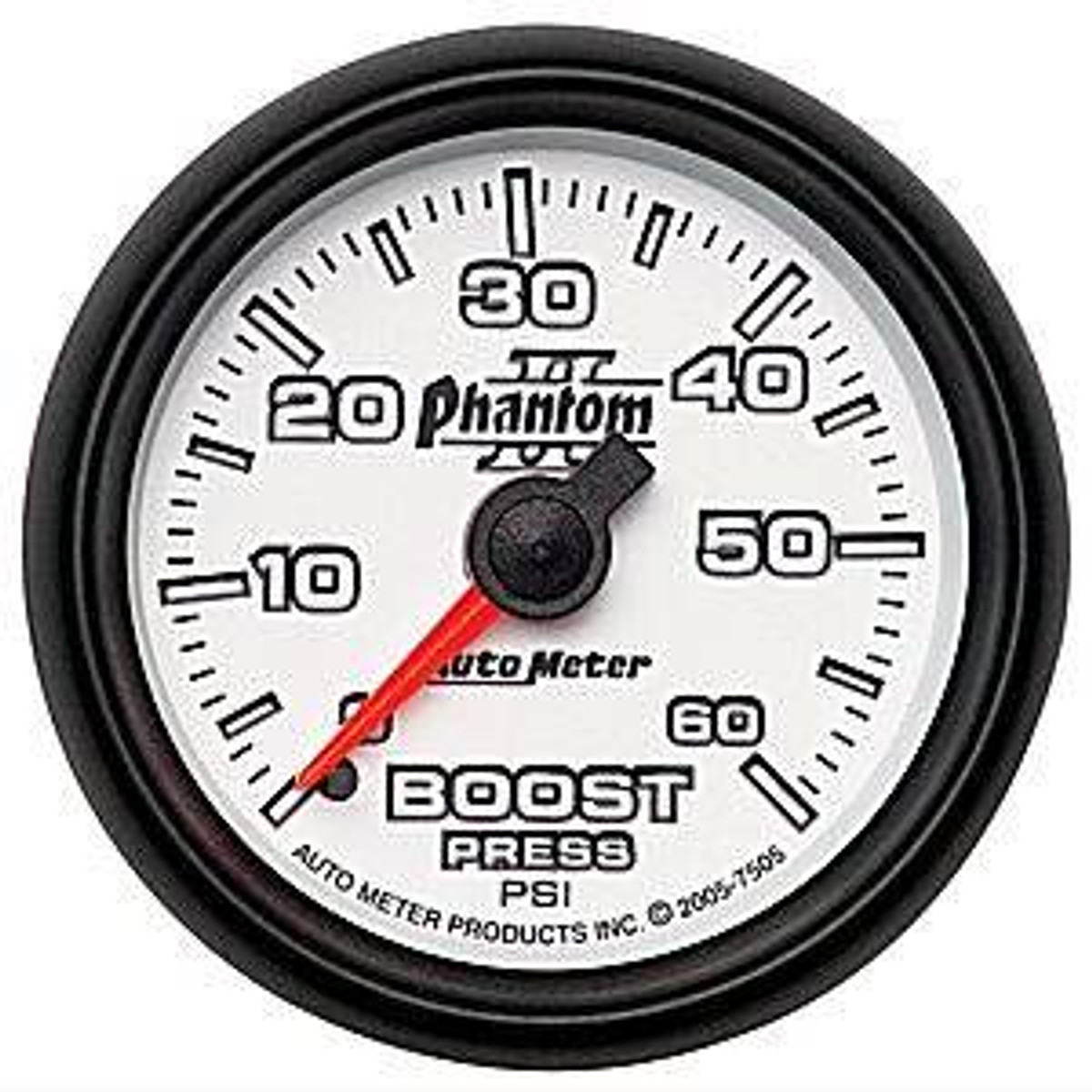 Auto Meter Phantom II Boost Gauge 60 psi 7505