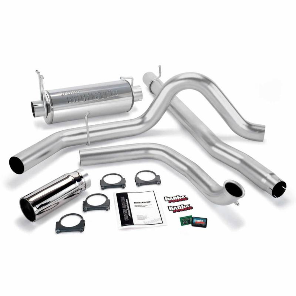 Banks - Git-Kit Bundle Power System W/Single Exit Exhaust with Chrome Tip 
 99-03 Ford 7.3L without Catalytic Converter 47512