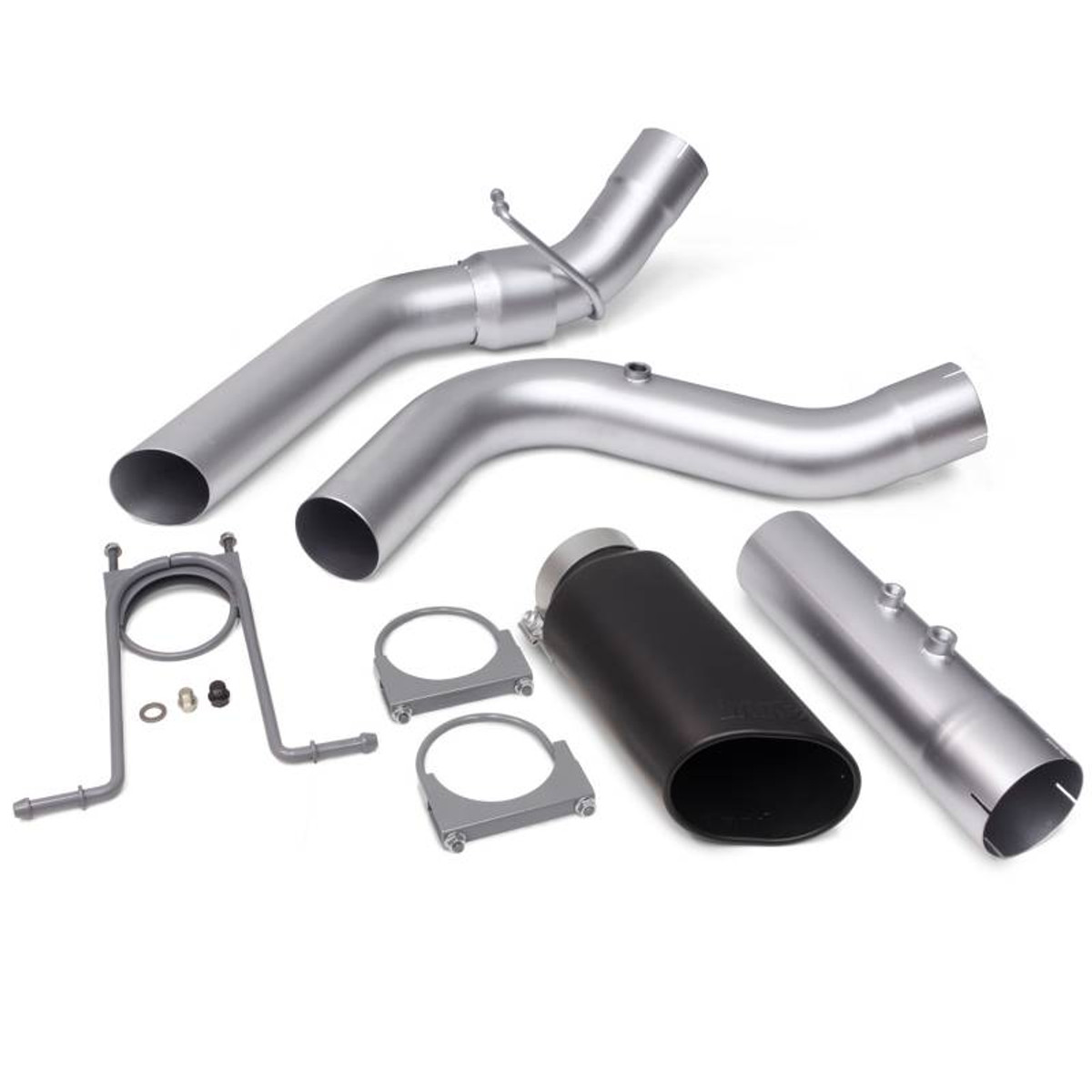 Banks - Monster Exhaust System 4-inch Single Exit Black Tip with CoolCuff 17-18 Chevy 6.6L L5P from 48947-b