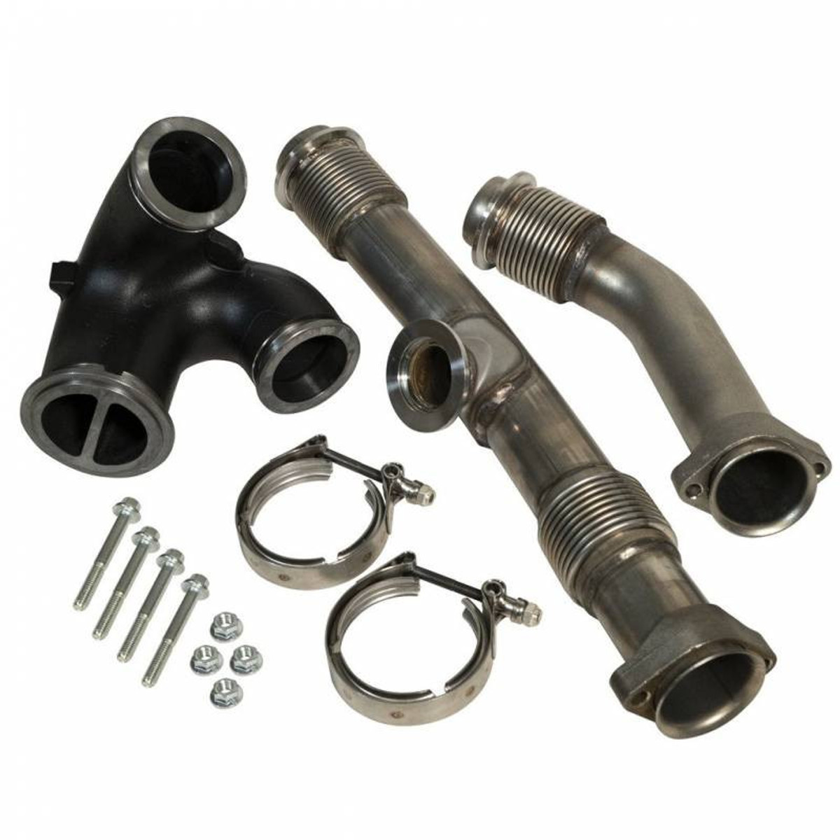 BD Diesel Performance BD - 6.0L Power Stroke UpPipes Kit W/EGR Connector - 2004.5-2007 Ford 6.0L 1043918 