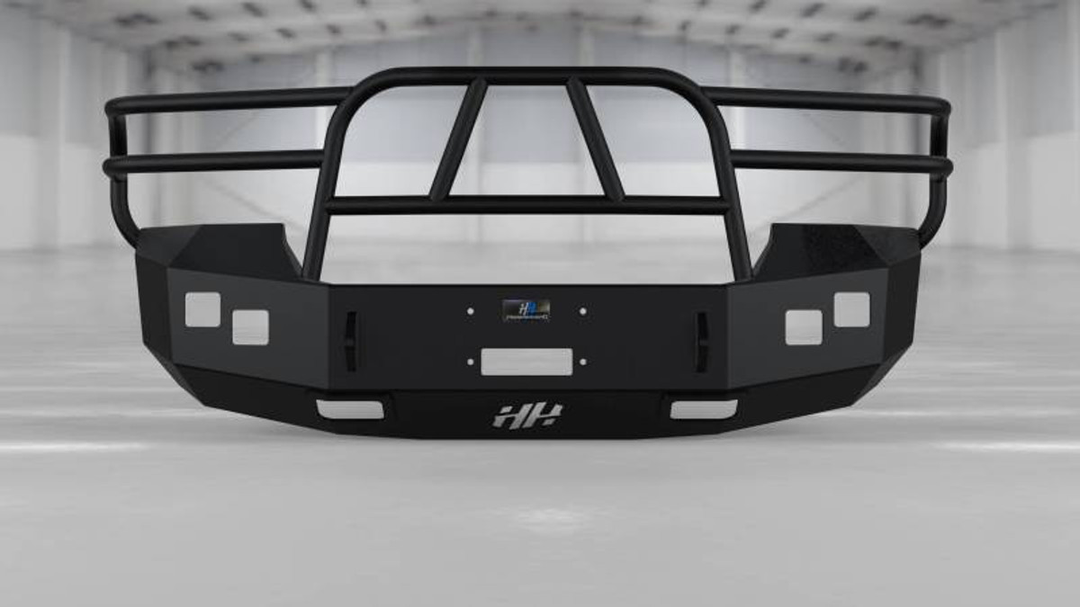 Hammerhead BLACK X-SERIES FRONT WINCH CAPABLE FULL BRUSHGUARD BUMPER - 2007-2010 GMC SIERRA 2500-3500 600-56-0118 Hammerhead BLACK X-SERIES FRONT WINCH CAPABLE FULL BRUSHGUARD BUMPER - 2007-2010 GMC SIERRA 2500-3500 600-56-0118