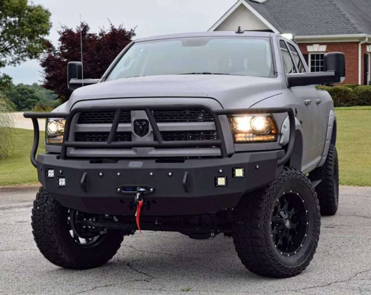 Hammerhead BLACK X-SERIES FRONT WINCH CAPABLE BUMPER FULL BRUSHGUARD - 2010-2018 DODGE 2500-5500 600-56-0433 