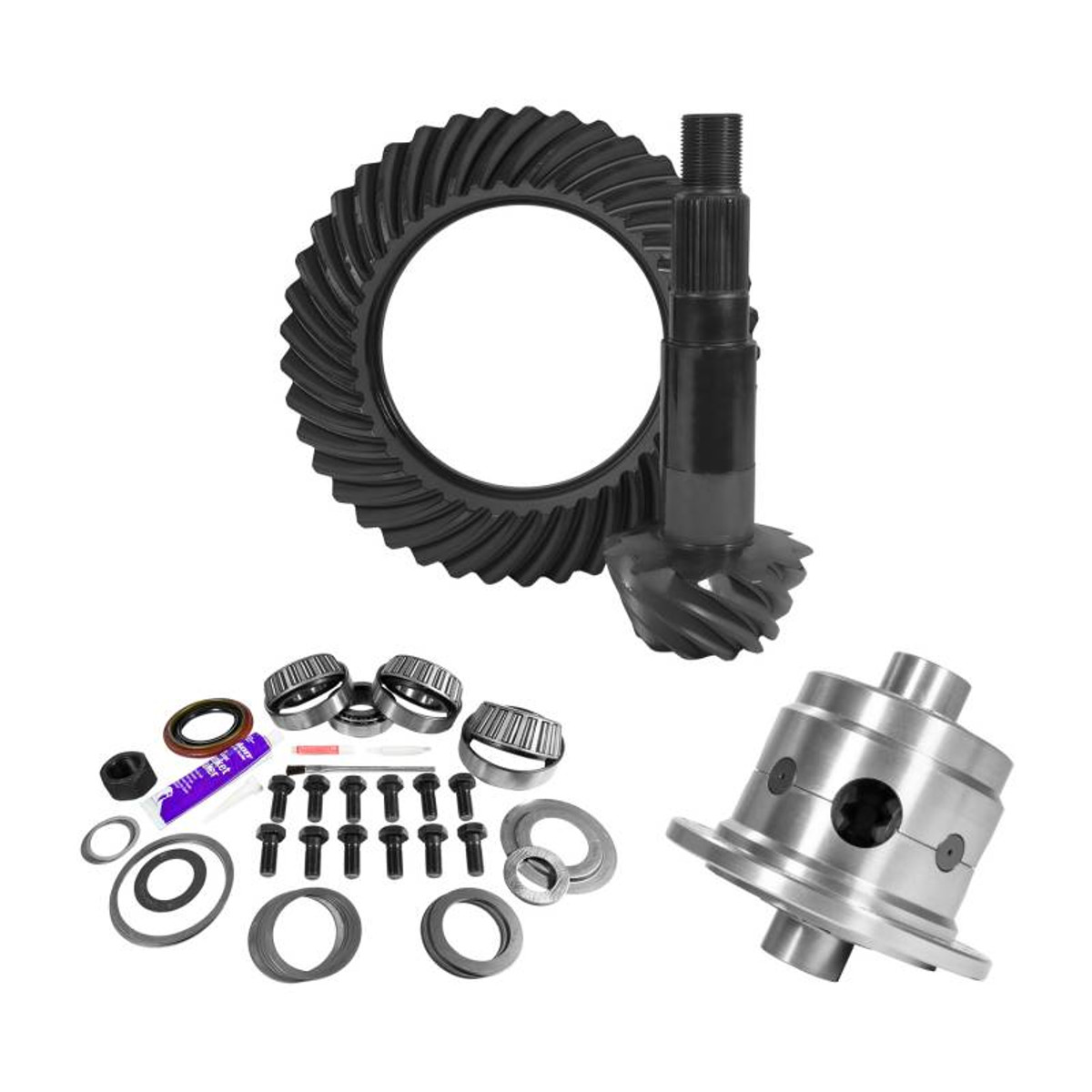 11.25 inch Dana 80 3.54 Rear Ring and Pinion Install Kit 35 Spline Positraction 4.125 inch BRG YGK2164