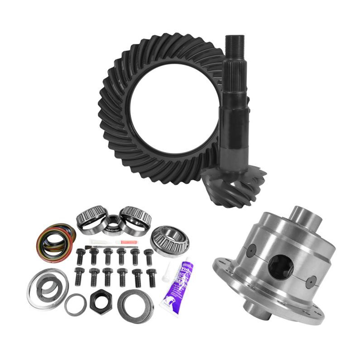 11.25 inch Dana 80 4.30 Rear Ring and Pinion Install Kit 35 Spline Positraction 4.375 inch BRG YGK2182