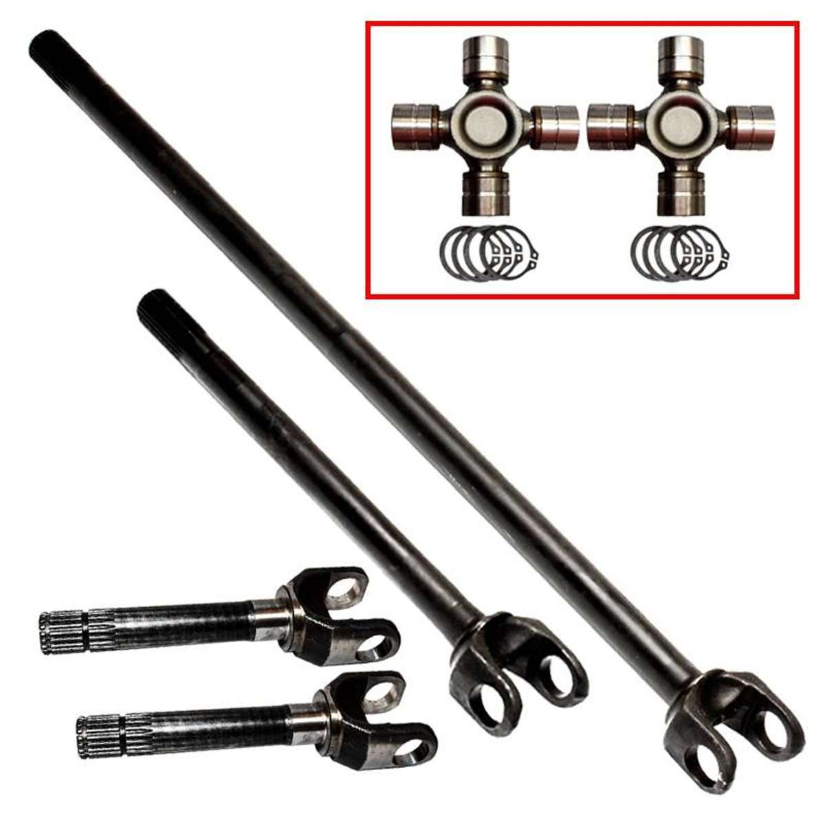 AXSUZSAM-26F - Samurai Front Axle Kit 26 Spline 4340 Chromoly