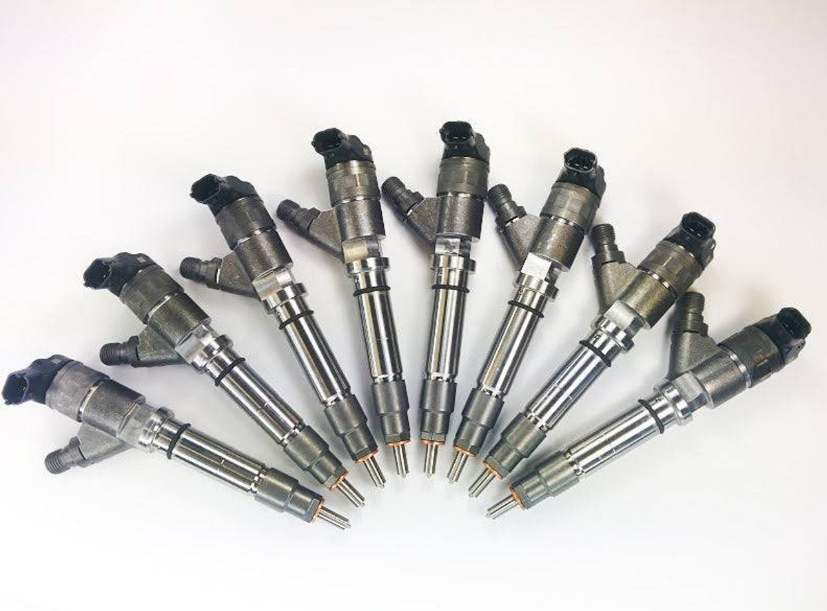 DDP - Dynomite Diesel Products Dynomite Diesel - (45% Over) 100HP Reman Diesel Fuel Injector Set - 2006-2007 GM 6.6L LBZ Duramax - LBZ-100 