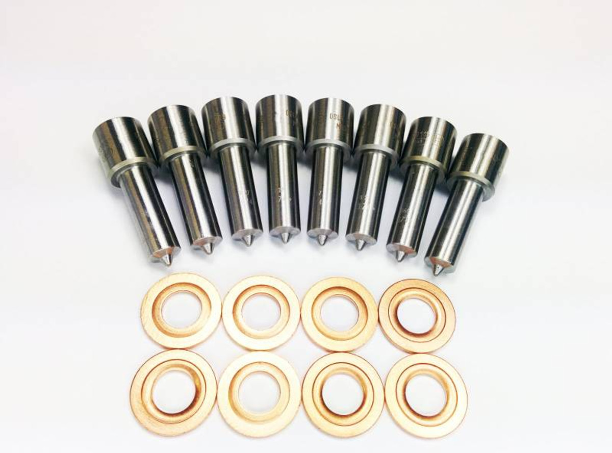 Dynomite Diesel - (20% Over) 50HP Injector Nozzle Set - 2007-2010 GM 6.6L LMM Duramax - LMM-50NZ