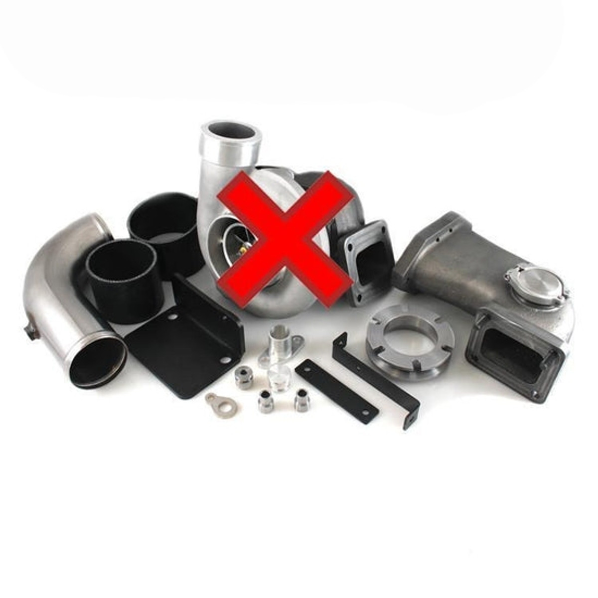  H&S Motorsports - Single Turbo Kit W/O Turbo (Undivided) - 2008-2010 Ford 6.4L Power Stroke - 342003 