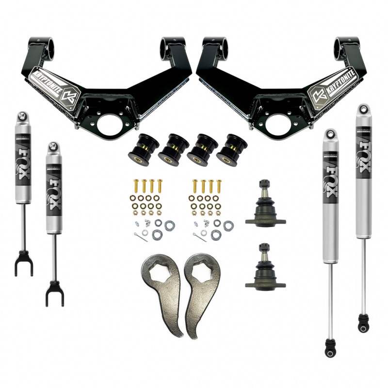 Kryptonite - Stage 3 Leveling Kit with FOX Shocks - 2020-2026 GM 2500/3500 HD Truck - KR20STAGE3FOX
