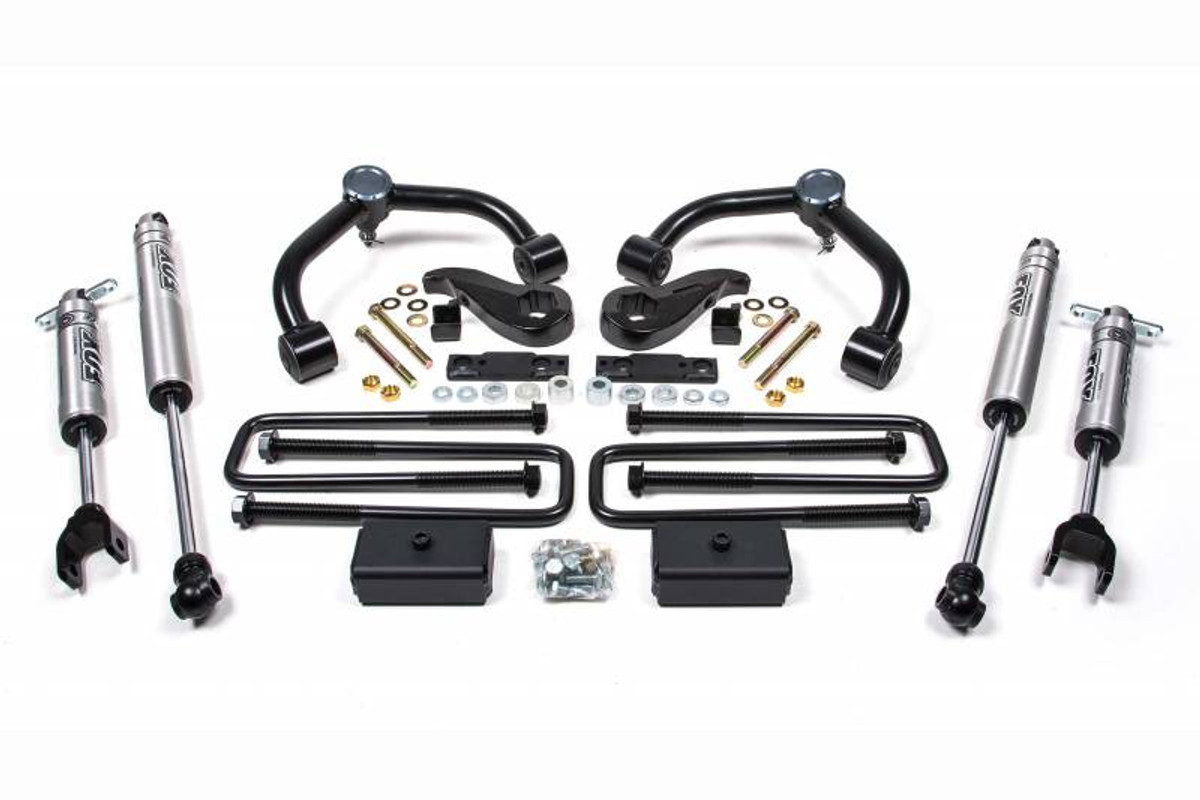 BDS - 3" UCA Lift System - FOX 2.0 Shocks - 2020-2024 GM 2500 / 3500 HD W/O Overload Springs 760FS