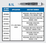 8.1L Common Rail Fuel Injector - AP50902
