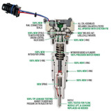 Full Force Diesel Performance Full Force - (Reman) Injector Set - 155cc - Stock Nozzles - 2003-2007 Ford 6.0L Power Stroke - FFD155 Full Force Diesel Performance Full Force - (Reman) Injector Set - 155cc - Stock Nozzles - 2003-2007 Ford 6.0L Power Stroke - FFD155