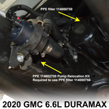 PPE - Fuel Coolant Pump Relocation Kit - 2020-2026 GM 6.6L L5P Duramax - 114002700