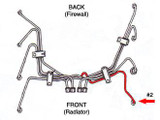 #2 Fuel Injection Line Ford 6.9L 7.3L IDI Diesel DE8TZ-9A555-B