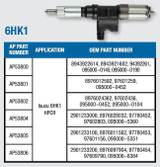Alliant Power Isuzu 6HK1 Fuel Injector AP53801 for 2009+