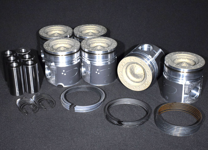 Speed of Air Piston & Ring Set (1.0MM OVER) - 2003-2004 Cummins I6 HO XA7197-1.0K1