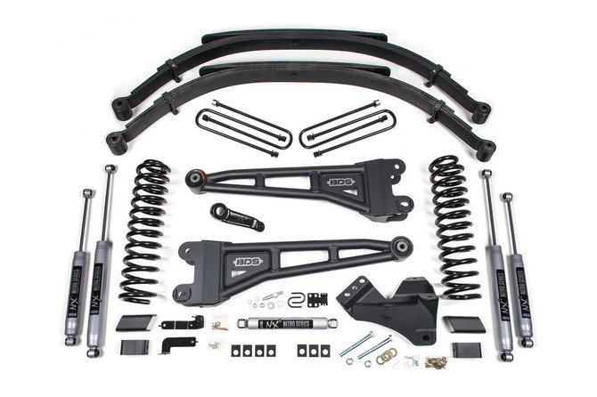 BDS Suspension BDS - 5 Inch Lift Kit W/ Radius Arm - Rear Leaf Spring Kit - 2023-2024 Ford F250/F350 4WD 2208H 