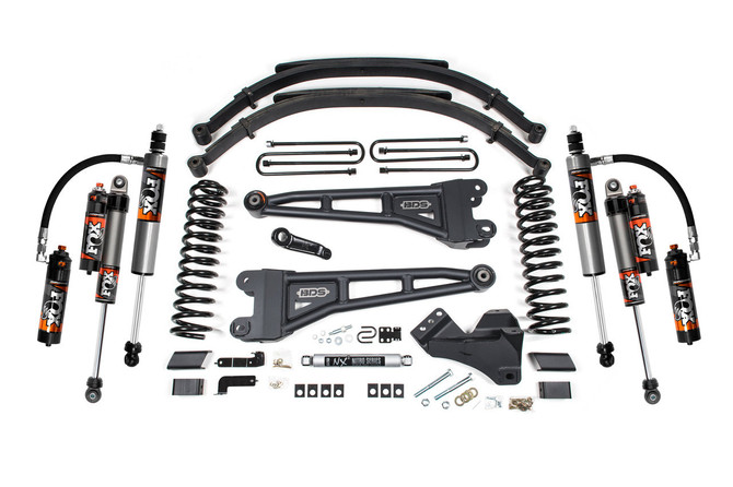 BDS Suspension BDS - 5 Inch Lift Kit W/ Radius Arm - Fox 2.5 Performance Elite Shocks - Rear Leaf Spring Kit - 2023-2024 Ford F250/F350 4WD 2210FPE 