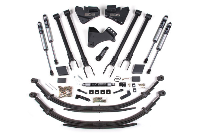 BDS - 4 Inch Lift Kit - 4-Link Conversion - Leaf Spring Kit - Fox 2.0 Shocks - 2020-2022 Ford F250/F350 4WD Diesel 1569FS