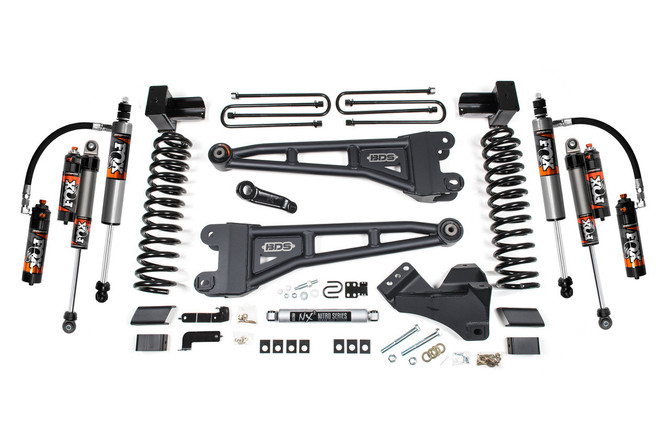 BDS Suspension BDS - 5 Inch Lift Kit W/ Radius Arm - 4.5" Block Kit - Fox 2.5 Performance Elite Shocks - 2020-2022 Ford F250/F350 4WD Diesel 1991FPE 