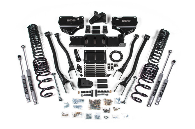 BDS Suspension BDS - 4" Lift Kit - 4-Link Conversion with T-Case Index Kit - Nitro NX2 Shocks - 2019-2024 Dodge RAM 2500 Diesel 1674H 