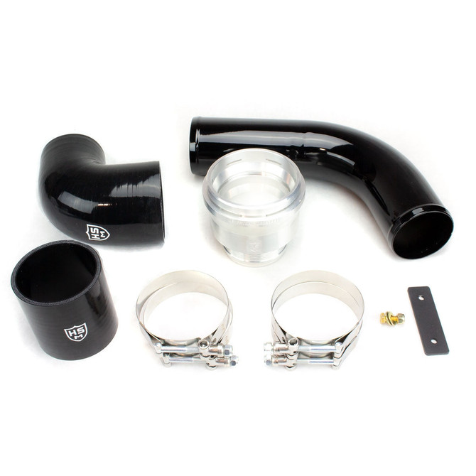  H&S Motorsports - Steel Intercooler Pipe Upgrade Kit (BLACK) (OEM Replacement) - 2017-2024 Ford 6.7L Power Stroke - 122017-B 