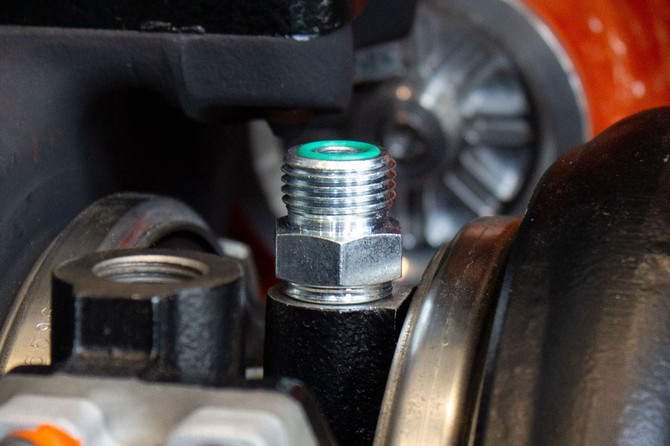 Fleece Performance Engineering Fleece - Factory Oil Feed Line Fitting for Holset Turbochargers - 1994-2002 Dodge RAM 5.9L 6.7L Cummins - FPE-HOL-FD-FIT 