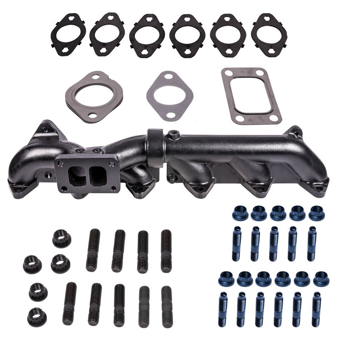 ATS Diesel Performance ATS - Pulse Flow Exhaust Manifold with Hardware & Gasket Kit - 2-Pc T3 - 2007.5-2018 Dodge 6.7L Cummins - 2049502326 