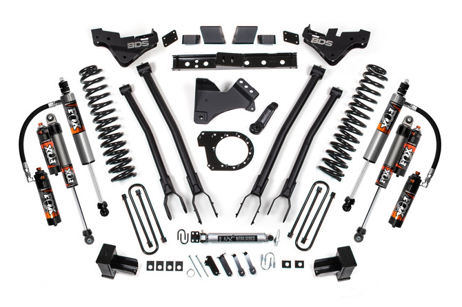 BDS Suspension BDS - 7" Lift Kit - 4-Link - Rear Block - FOX 2.5 Elite Shocks - 2023-2025 Ford F250/F350 4WD - BDS2252FPE 