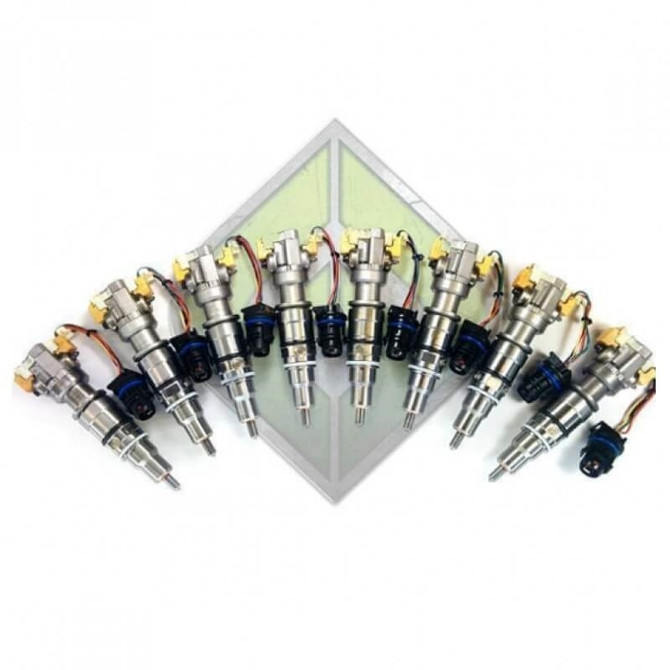 Full Force Diesel Performance Full Force - (Reman) Injector Set - 155cc - 30% Over Nozzles - 2003-2007 Ford 6.0L Power Stroke - FFD155-30 