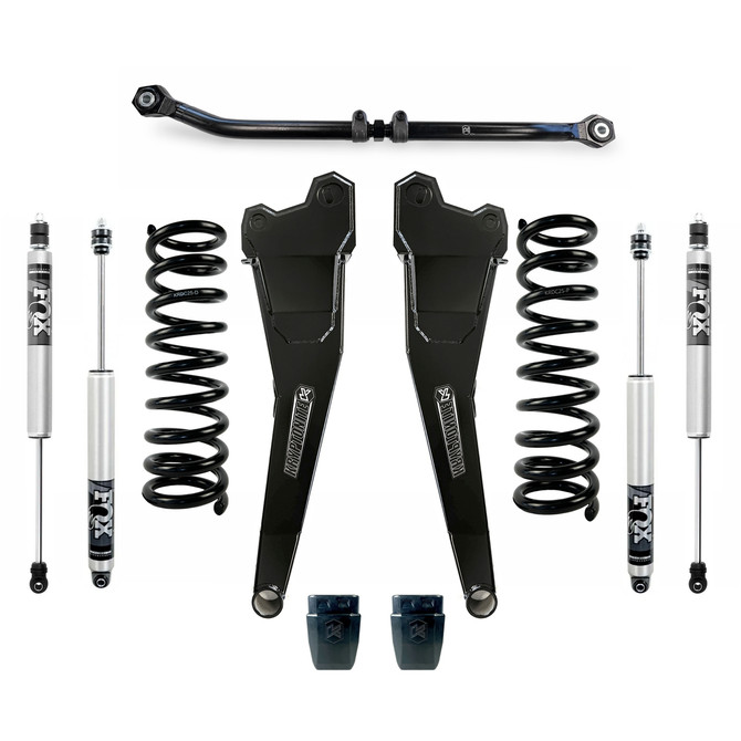 Kryptonite Products Kryptonite - Stage 3 Leveling Kit - 2.5" Front Lift - FOX 2.0 Shocks - Single - 2014-2025 Dodge RAM 2500/3500 4X4 - KRDD14STAGE3FOX 