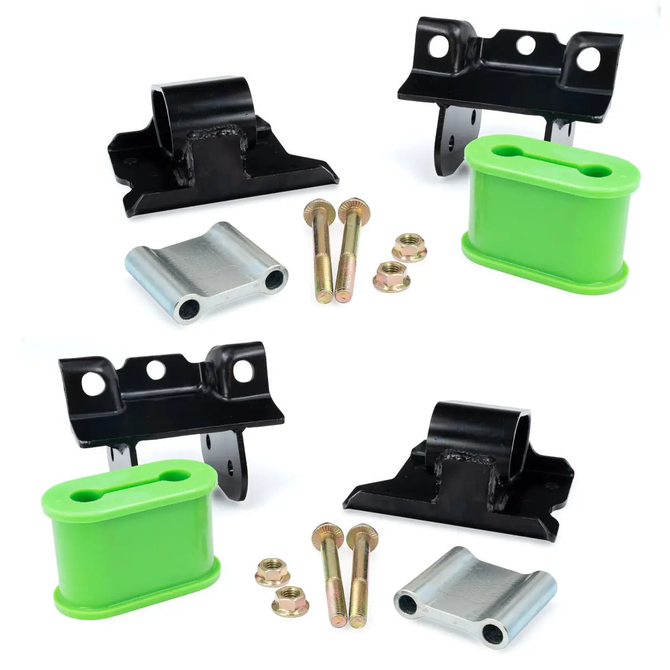 PPE - Engine Mount Kit - Performance Silicone - 50 Hardness - OEM Firmness - 2001-2010 GM 6.6L Duramax - 168030150