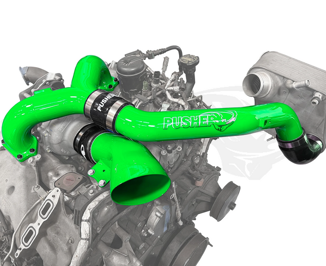 Pusher - Race Intake Manifold with Turbo Inlet - 2017-2019 Ford F250/350 6.7L Power Stroke - PFP1719IT