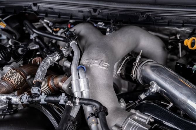SPE Motorsport - OE+ Performance Intake Manifold Kit (Stock CCV - RAW) - 2011-2016 Ford 6.7 Powerstroke Cab-Chassis - SPE-S100343