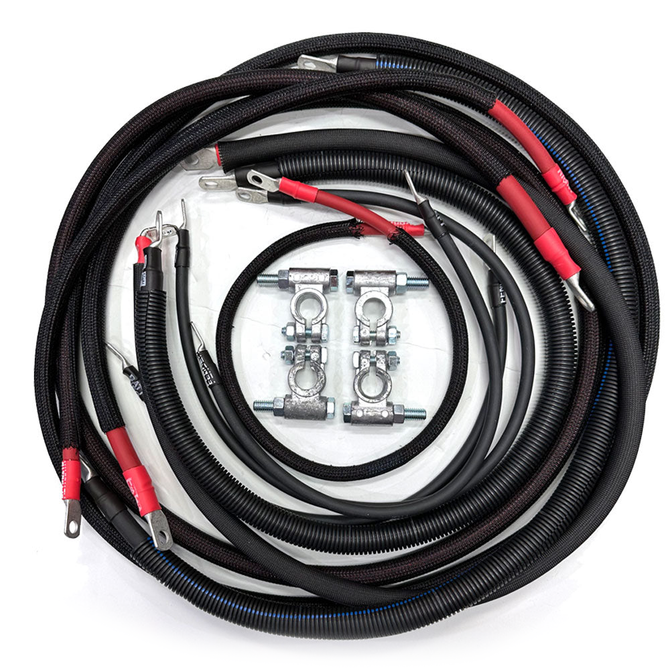 Battery Cable Kit - 2/0GA - 2010-2018 Dodge/RAM Cummins Diesel - 4th Gen - DCMN10-67-00G