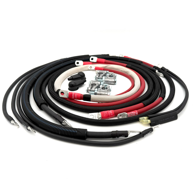 Battery Cable Kit - 2/0GA - 1994-2002 - Dodge Cummins Diesel - 2nd Gen - DCMN94-59-00G