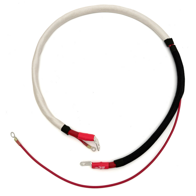Battery Cable Kit - 2/0GA - Angled 90 - 1999-2003 Ford 7.3L Power Stroke - F250/F350 - FPSD99-73-00G-90